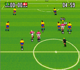 Takeda Nobuhiro no Super Cup Soccer screenshot 2 for Super Famicom